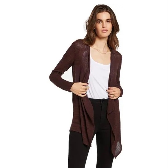 Volcom Sweaters - Volcom Go Go Wrap Ruffled Long Sleeve Sweater Cardigan